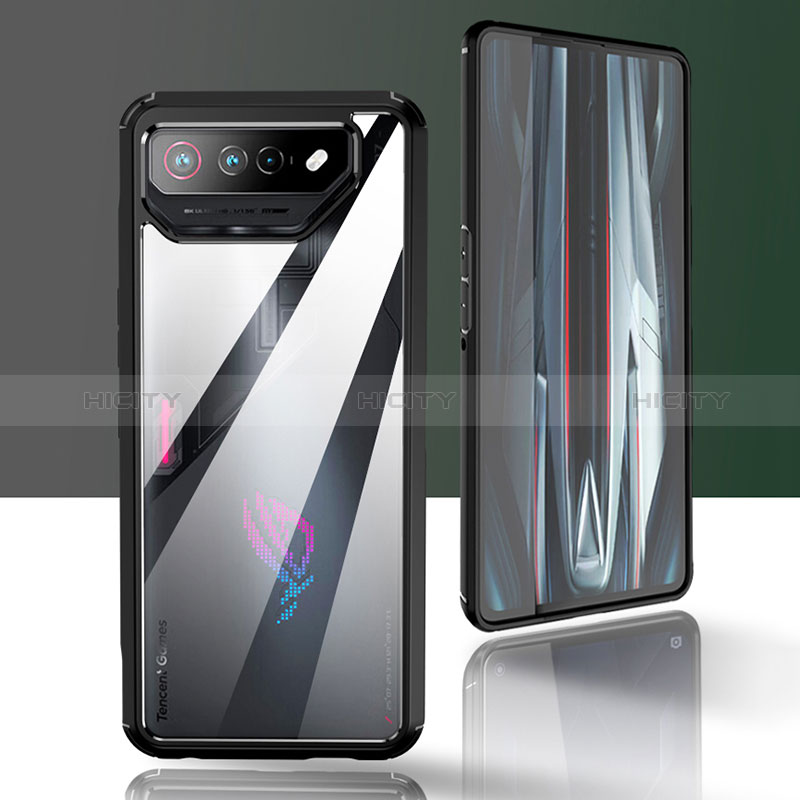 Asus ROG Phone 7用360度 フルカバー ハイブリットバンパーケース クリア透明 プラスチック カバー ZJ5 Asus 