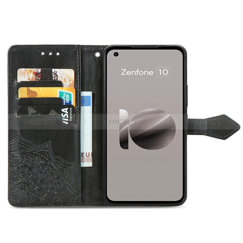 Asus ZenFone 10用手帳型 レザーケース スタンド パターン カバー Asus 