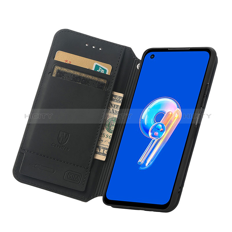 Asus Zenfone 9用手帳型 レザーケース スタンド パターン カバー S02D Asus 