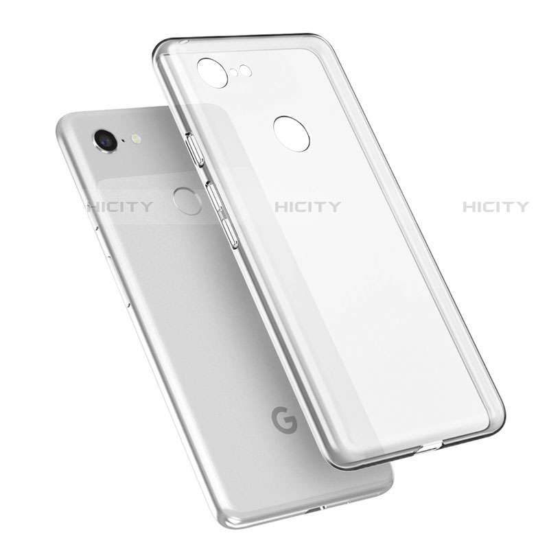 Google Pixel 3 XL用極薄ソフトケース シリコンケース 耐衝撃 全面保護 クリア透明 カバー グーグル クリア