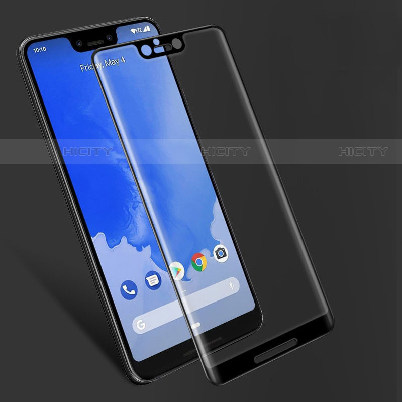 Google Pixel 3 XL用強化ガラス フル液晶保護フィルム F06 グーグル ブラック