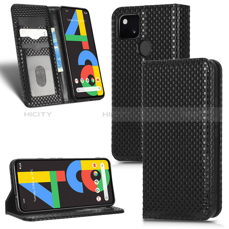 Google Pixel 4a用手帳型 レザーケース スタンド カバー C03X グーグル 