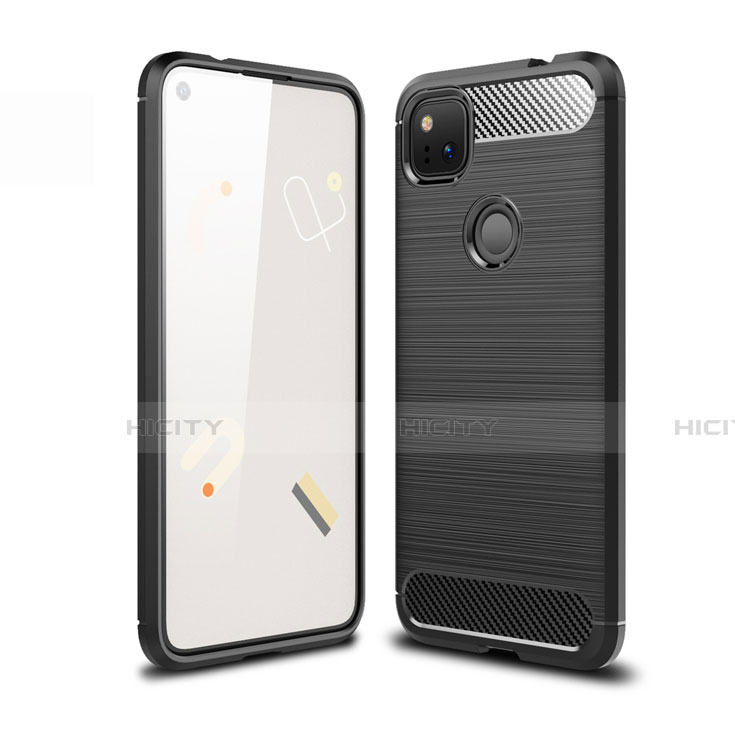 Google Pixel 4a用シリコンケース ソフトタッチラバー ライン カバー グーグル 