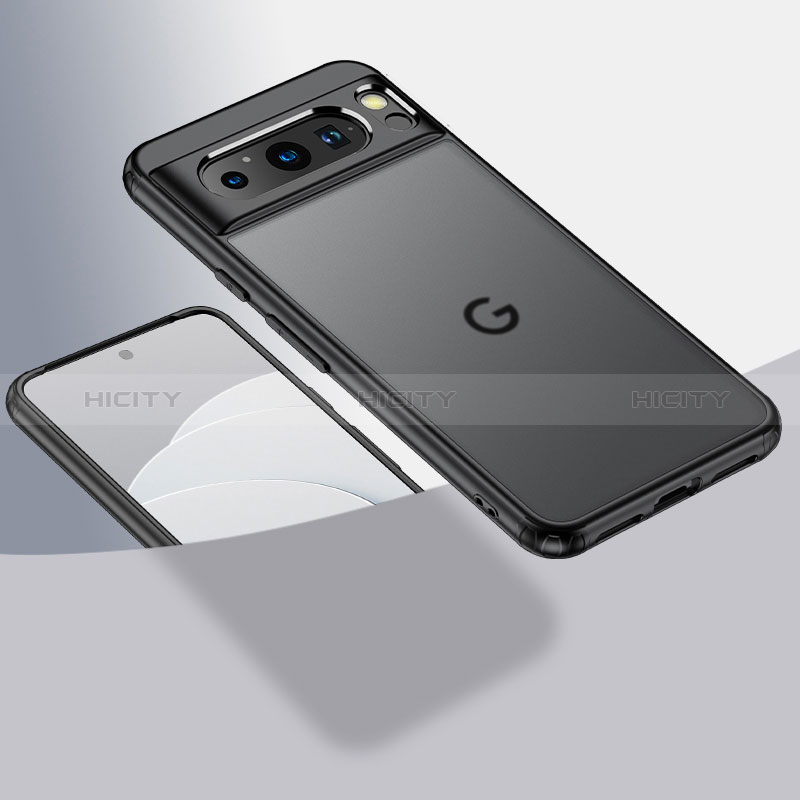 Google Pixel 8 Pro 5G用ハイブリットバンパーケース クリア透明 プラスチック カバー WL1 グーグル 
