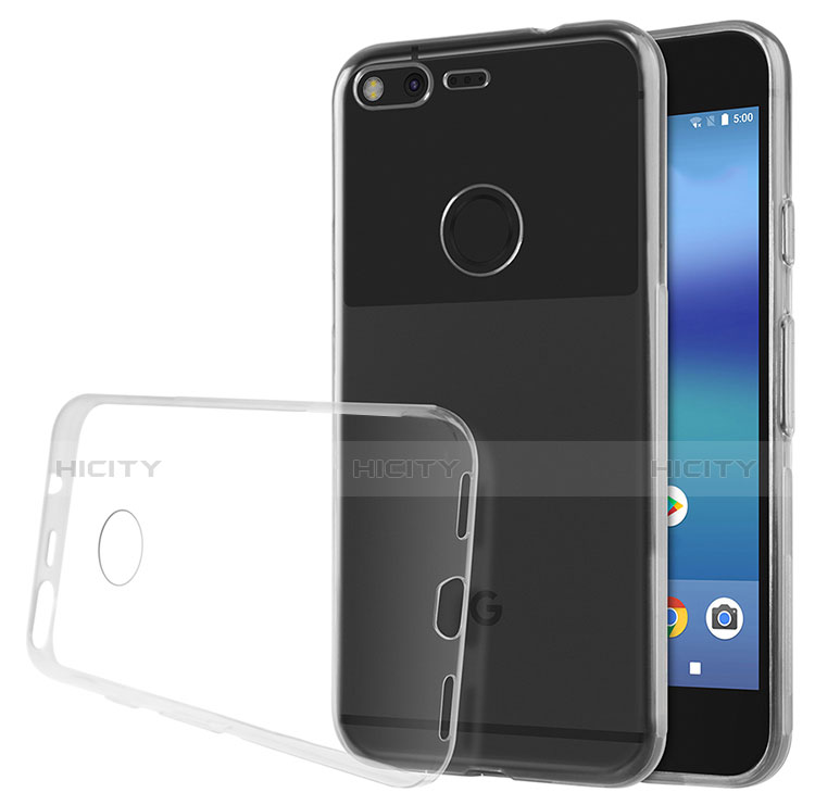 Google Pixel XL用極薄ソフトケース シリコンケース 耐衝撃 全面保護 クリア透明 グーグル クリア