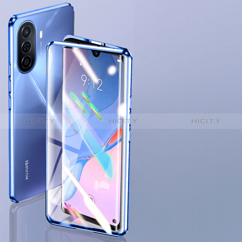 Huawei Enjoy 50用ケース 高級感 手触り良い アルミメタル 製の金属製 360度 フルカバーバンパー 鏡面 カバー P01 ファーウェイ 