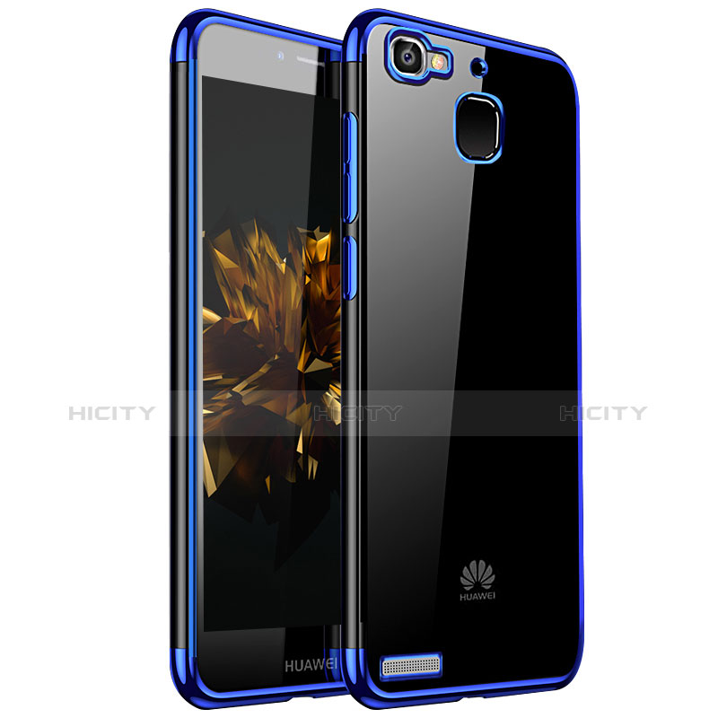 Huawei G8 Mini用極薄ソフトケース シリコンケース 耐衝撃 全面保護 クリア透明 H01 ファーウェイ ネイビー