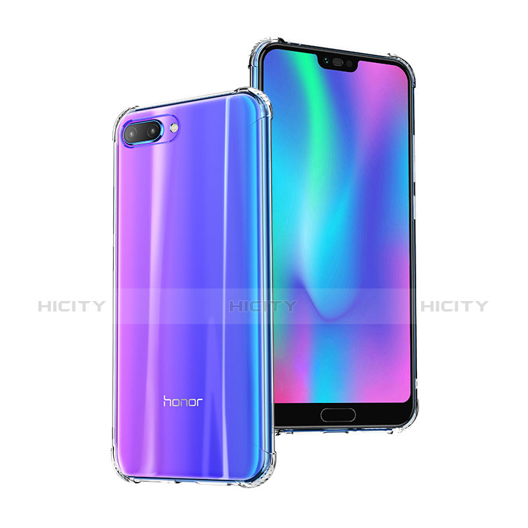 Huawei Honor 10用極薄ソフトケース シリコンケース 耐衝撃 全面保護 クリア透明 T03 ファーウェイ クリア