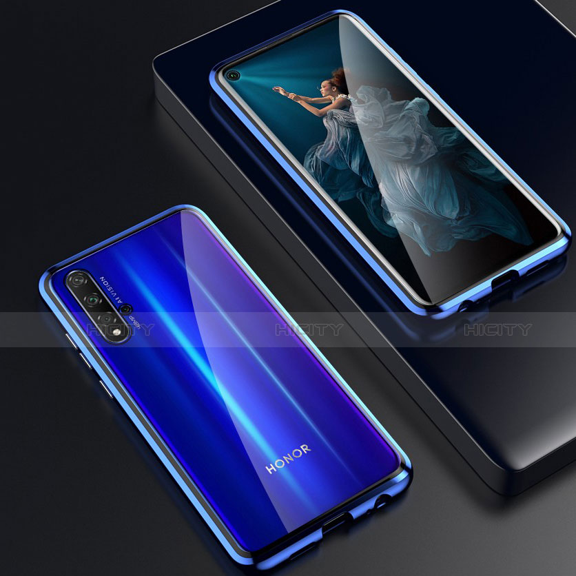 Huawei Honor 20用ケース 高級感 手触り良い アルミメタル 製の金属製 360度 フルカバーバンパー 鏡面 カバー T03 ファーウェイ 