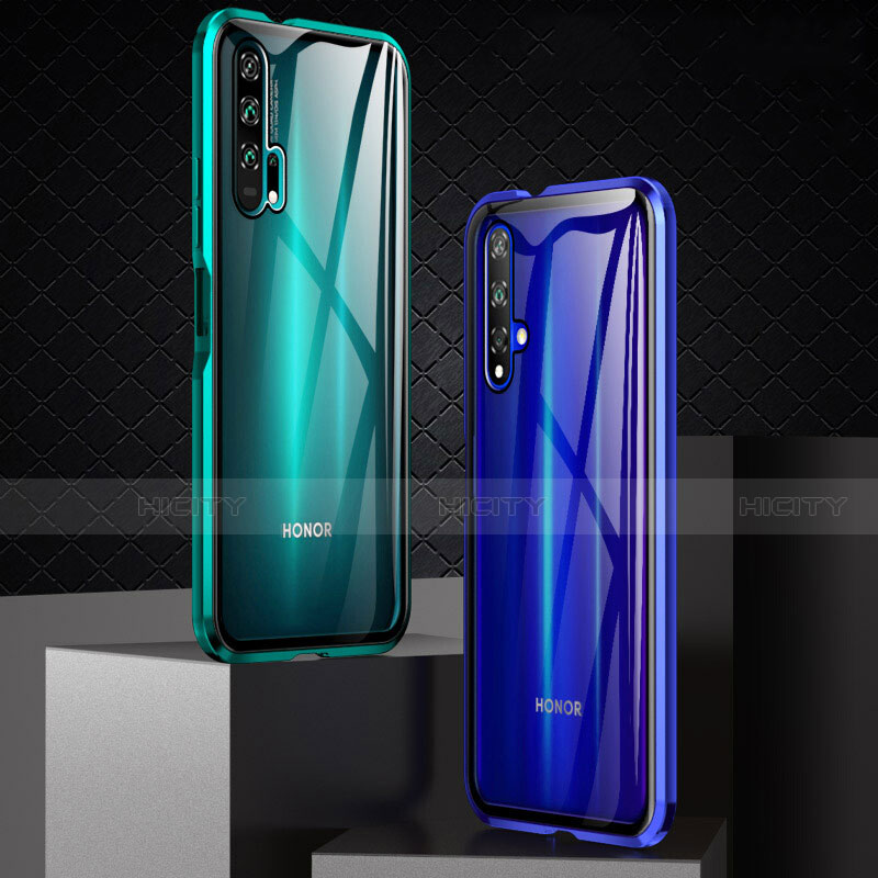 Huawei Honor 20 Pro用ケース 高級感 手触り良い アルミメタル 製の金属製 360度 フルカバーバンパー 鏡面 カバー ファーウェイ 