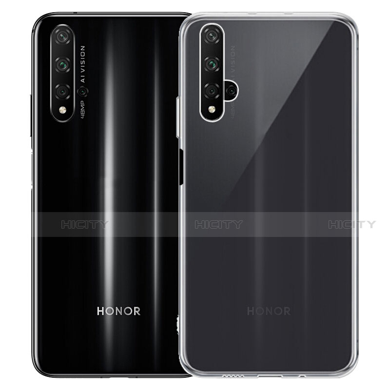 Huawei Honor 20S用極薄ソフトケース シリコンケース 耐衝撃 全面保護 クリア透明 カバー ファーウェイ クリア
