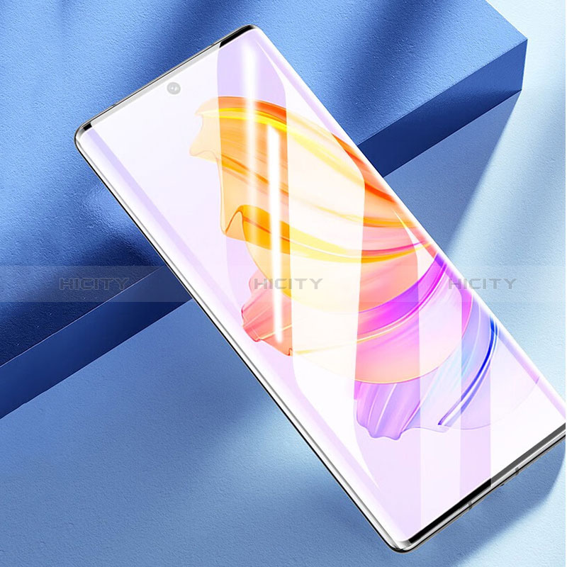 Huawei Honor 60 5G用強化ガラス フル液晶保護フィルム F04 ファーウェイ ブラック