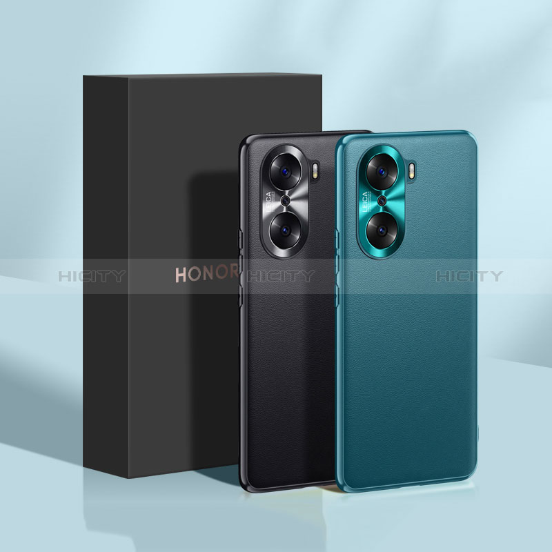 Huawei Honor 60 Pro 5G用ケース 高級感 手触り良いレザー柄 QK1 ファーウェイ 