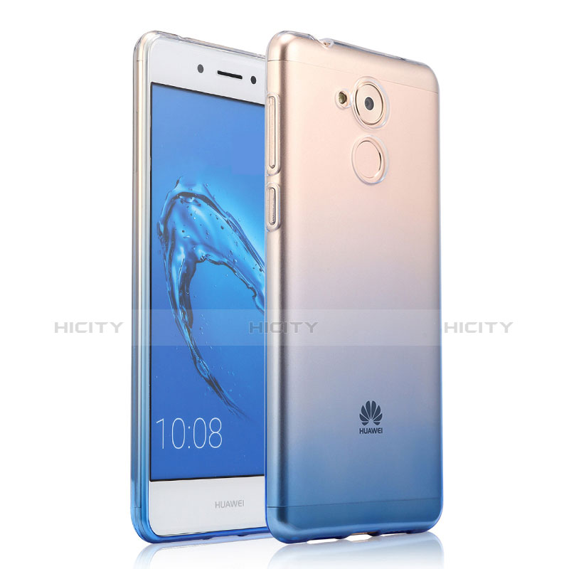 Huawei Honor 6C用極薄ソフトケース グラデーション 勾配色 クリア透明 ファーウェイ ネイビー