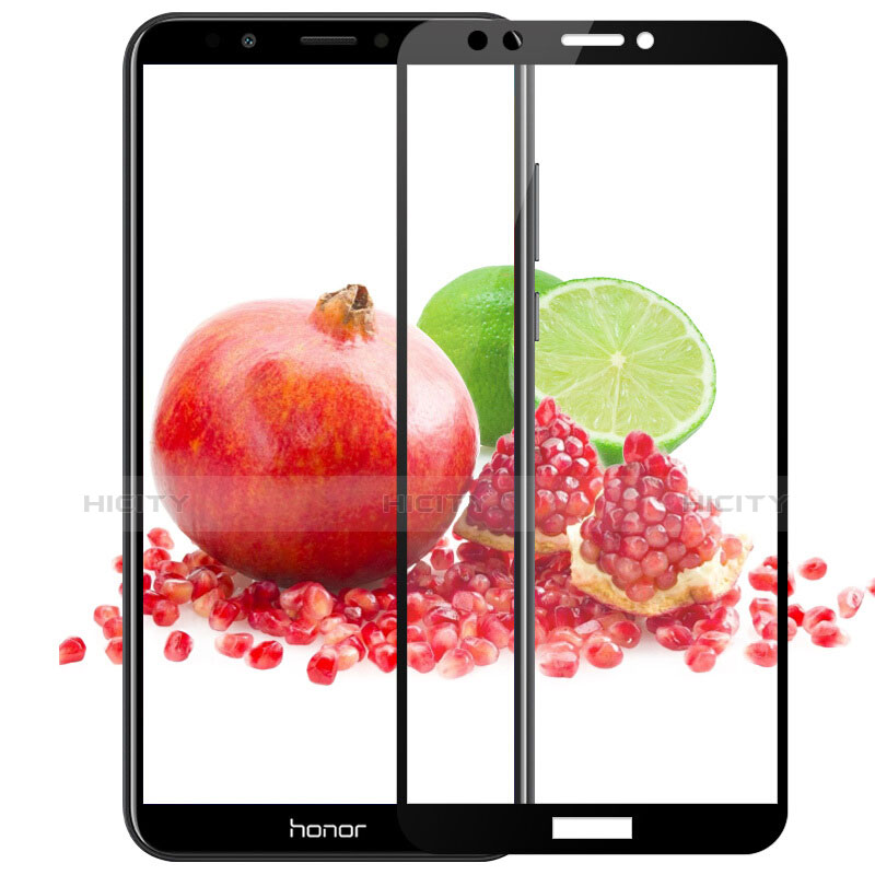 Huawei Honor 7C用強化ガラス フル液晶保護フィルム F04 ファーウェイ ブラック