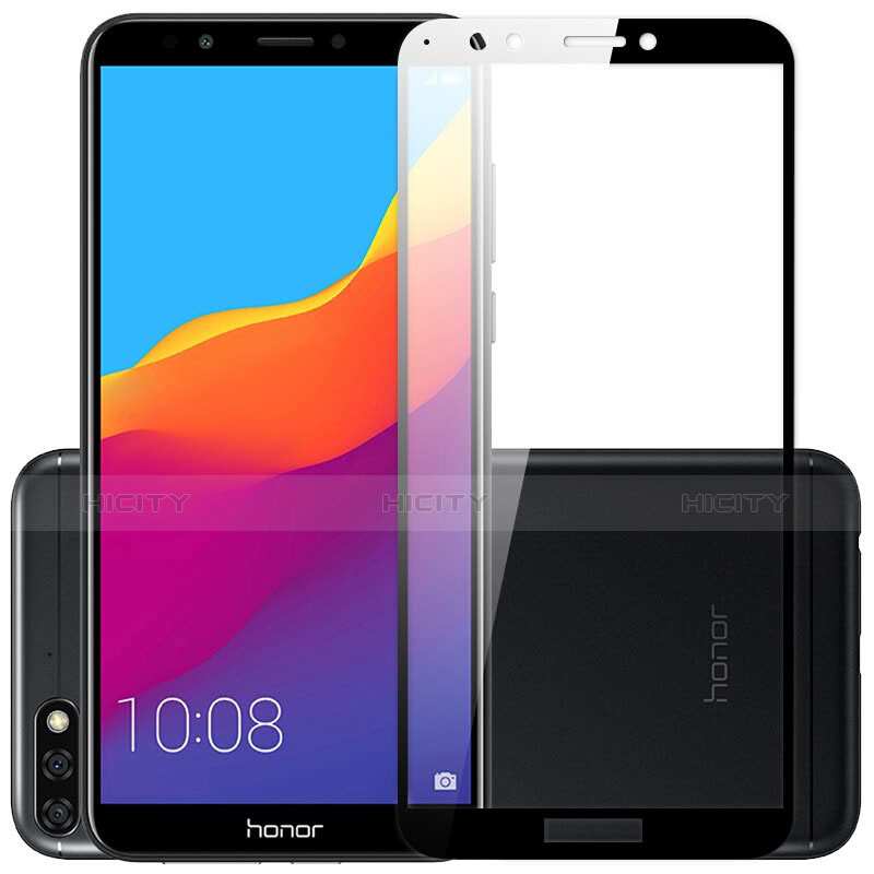 Huawei Honor 7C用強化ガラス フル液晶保護フィルム F05 ファーウェイ ブラック