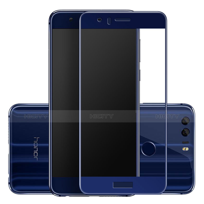 Huawei Honor 8用強化ガラス フル液晶保護フィルム F02 ファーウェイ ネイビー