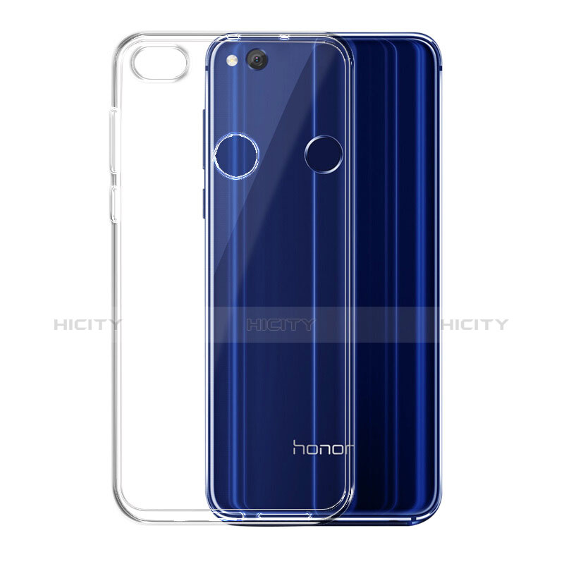 Huawei Honor 8 Lite用極薄ソフトケース シリコンケース 耐衝撃 全面保護 クリア透明 アンド液晶保護フィルム ファーウェイ ネイビー