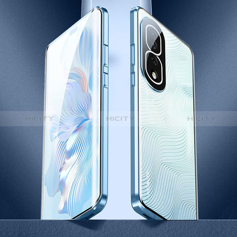 Huawei Honor 80 Pro 5G用ケース 高級感 手触り良い アルミメタル 製の金属製 360度 フルカバーバンパー 鏡面 カバー P01 ファーウェイ 