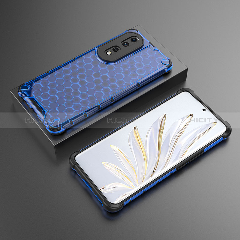 Huawei Honor 80 Pro Flat 5G用360度 フルカバー ハイブリットバンパーケース クリア透明 プラスチック カバー AM2 ファーウェイ 