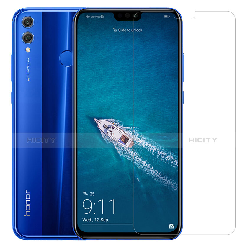 Huawei Honor 8X用強化ガラス 液晶保護フィルム T01 ファーウェイ クリア