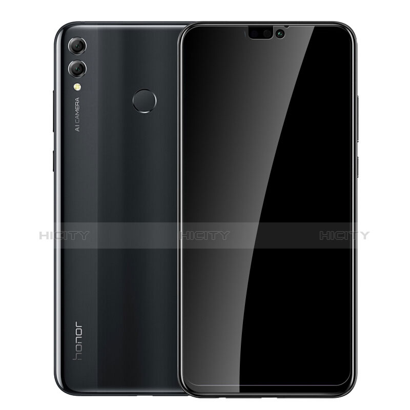 Huawei Honor 8X用強化ガラス フル液晶保護フィルム ファーウェイ ブラック