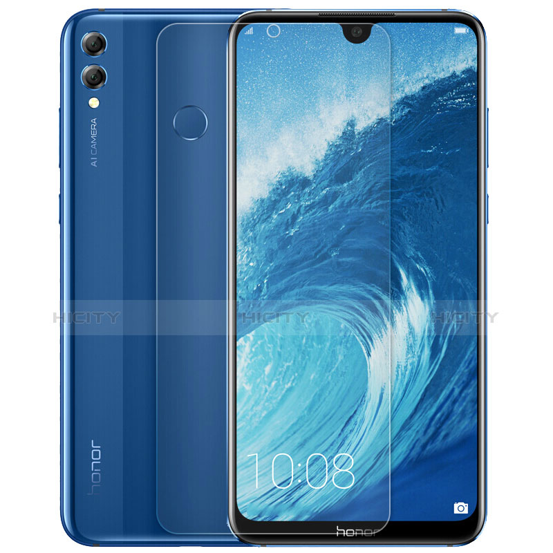 Huawei Honor 8X Max用強化ガラス 液晶保護フィルム 背面保護フィルム同梱 ファーウェイ クリア