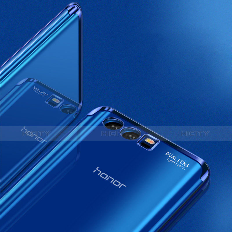 Huawei Honor 9 Premium用極薄ソフトケース シリコンケース 耐衝撃 全面保護 クリア透明 T15 ファーウェイ ネイビー