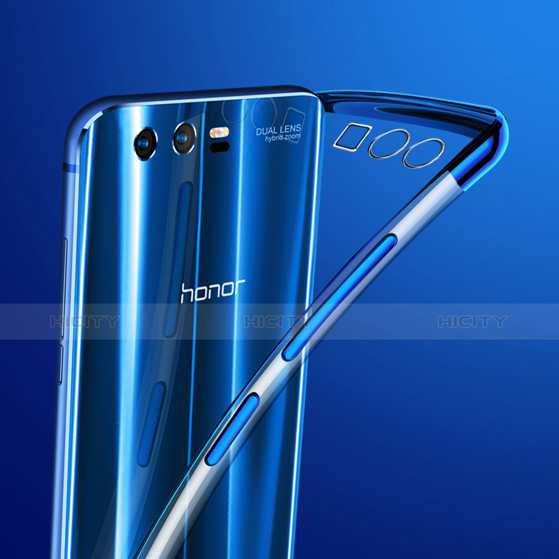 Huawei Honor 9 Premium用極薄ソフトケース シリコンケース 耐衝撃 全面保護 クリア透明 アンド指輪 S01 ファーウェイ 