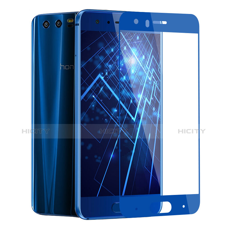 Huawei Honor 9 Premium用強化ガラス フル液晶保護フィルム F03 ファーウェイ ネイビー