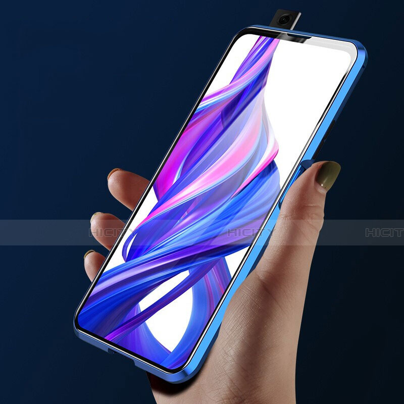 Huawei Honor 9X用ケース 高級感 手触り良い アルミメタル 製の金属製 360度 フルカバーバンパー 鏡面 カバー M04 ファーウェイ 