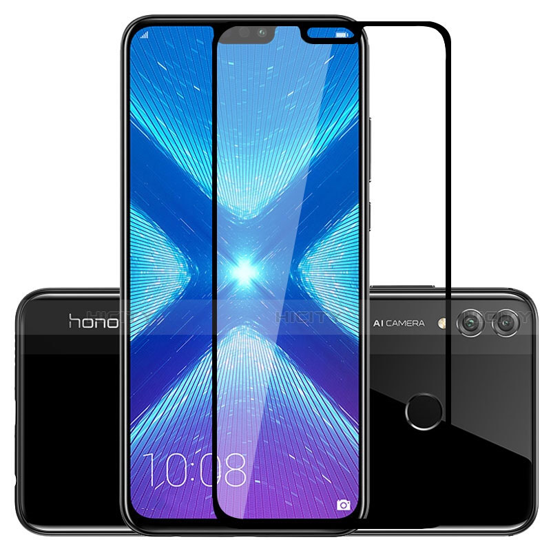 Huawei Honor 9X Lite用強化ガラス フル液晶保護フィルム F04 ファーウェイ ブラック