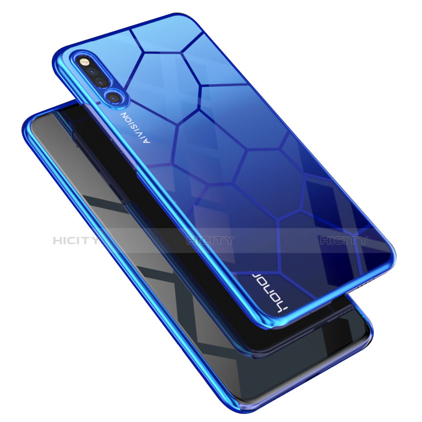 Huawei Honor Magic 2用ハイブリットバンパーケース クリア透明 プラスチック 鏡面 カバー M03 ファーウェイ 