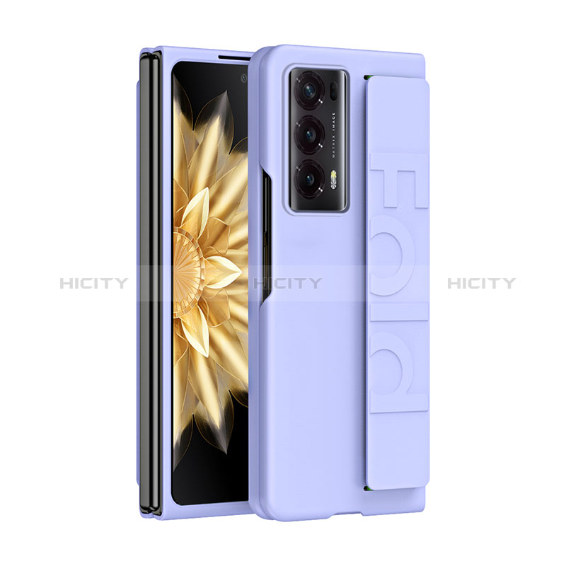 Huawei Honor Magic V2 5G用ハードケース プラスチック 質感もマット 前面と背面 360度 フルカバー SD1 ファーウェイ パープル