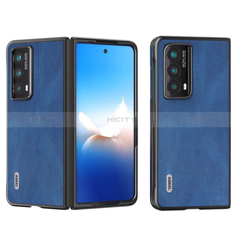 Huawei Honor Magic V2 5G用ハイブリットバンパーケース 高級感 手触り良いレザー柄 兼プラスチック B08H ファーウェイ 