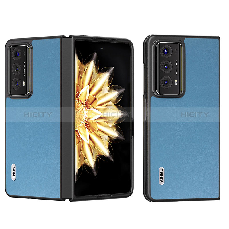 Huawei Honor Magic V2 Ultimate 5G用ハイブリットバンパーケース 高級感 手触り良いレザー柄 兼プラスチック B02H ファーウェイ 