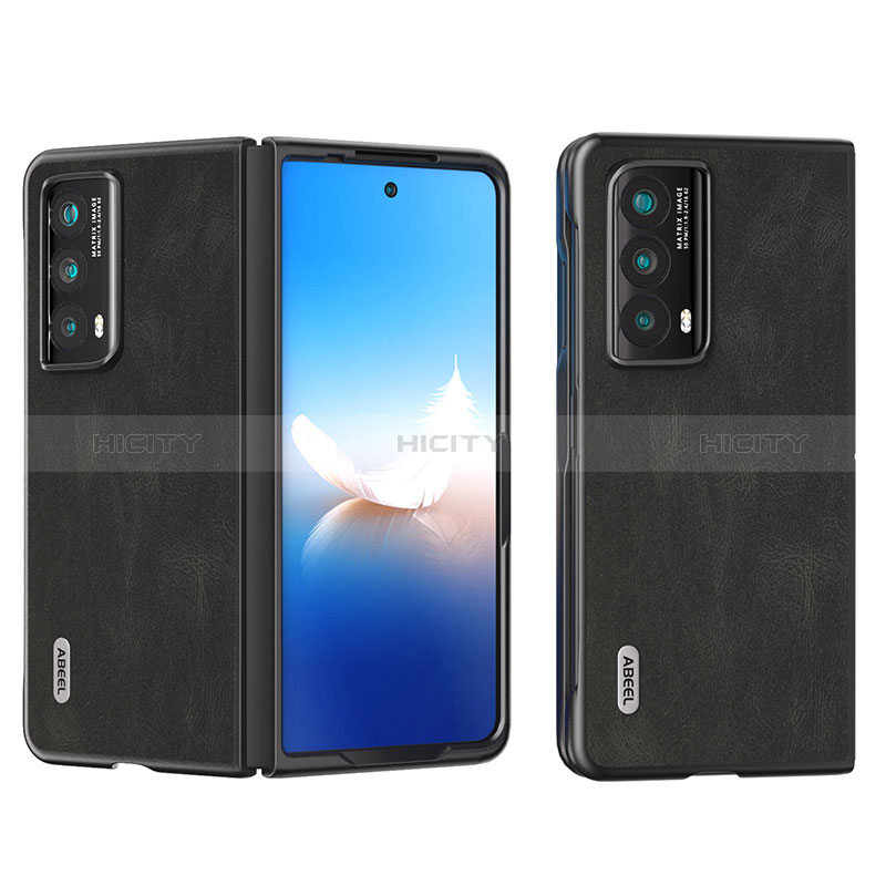 Huawei Honor Magic V2 Ultimate 5G用ハイブリットバンパーケース 高級感 手触り良いレザー柄 兼プラスチック B08H ファーウェイ 