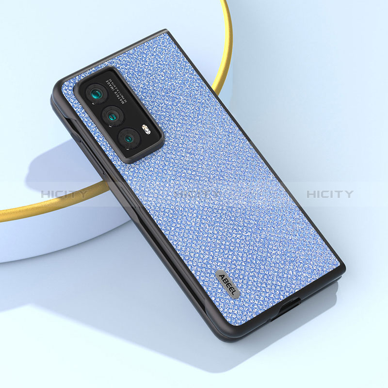 Huawei Honor Magic Vs2 5G用ハイブリットバンパーケース 高級感 手触り良いレザー柄 兼プラスチック B01H ファーウェイ 