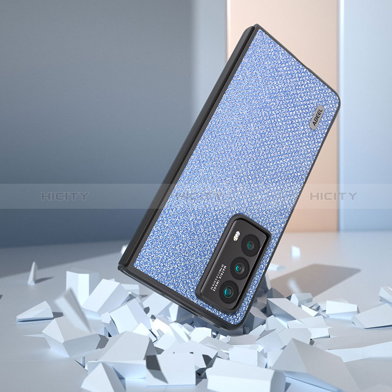 Huawei Honor Magic Vs2 5G用ハイブリットバンパーケース 高級感 手触り良いレザー柄 兼プラスチック B01H ファーウェイ 