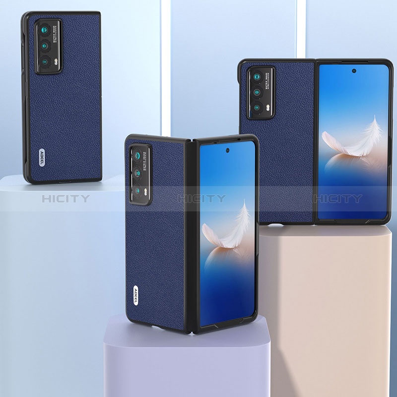 Huawei Honor Magic Vs2 5G用ハイブリットバンパーケース 高級感 手触り良いレザー柄 兼プラスチック BH9 ファーウェイ 