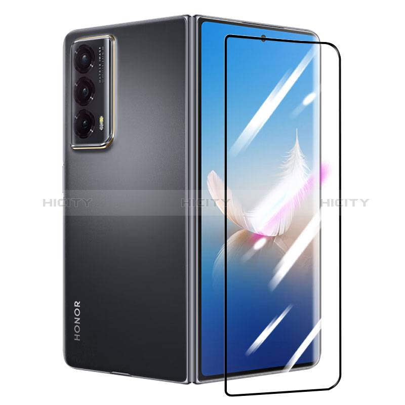 Huawei Honor Magic Vs2 5G用強化ガラス フル液晶保護フィルム ファーウェイ ブラック