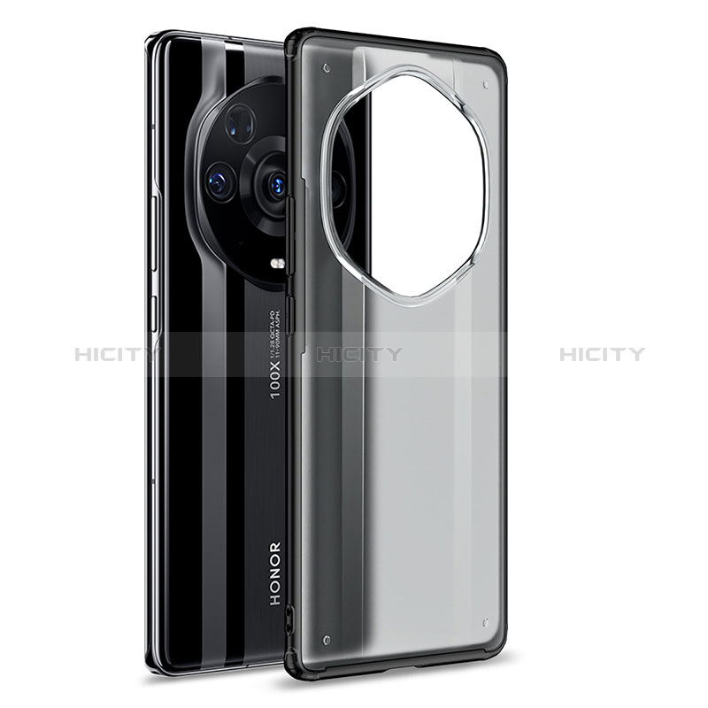 Huawei Honor Magic3 Pro+ Plus 5G用ハイブリットバンパーケース クリア透明 プラスチック カバー WL1 ファーウェイ ブラック