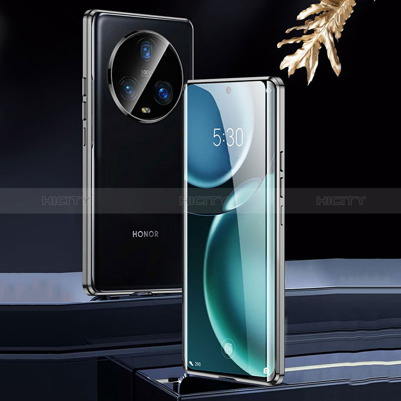 Huawei Honor Magic5 5G用ケース 高級感 手触り良い アルミメタル 製の金属製 360度 フルカバーバンパー 鏡面 カバー ファーウェイ 