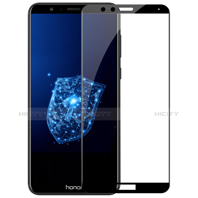 Huawei Honor Play 7X用強化ガラス フル液晶保護フィルム F03 ファーウェイ ブラック