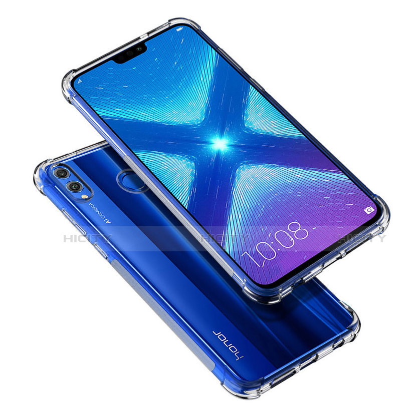 Huawei Honor V10 Lite用極薄ソフトケース シリコンケース 耐衝撃 全面保護 クリア透明 T05 ファーウェイ クリア