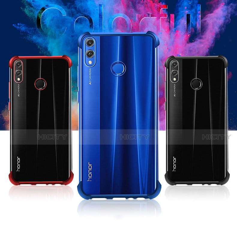 Huawei Honor V10 Lite用極薄ソフトケース シリコンケース 耐衝撃 全面保護 クリア透明 H02 ファーウェイ 