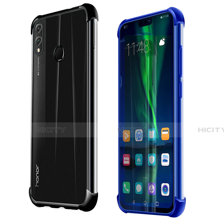 Huawei Honor V10 Lite用極薄ソフトケース シリコンケース 耐衝撃 全面保護 クリア透明 H02 ファーウェイ 