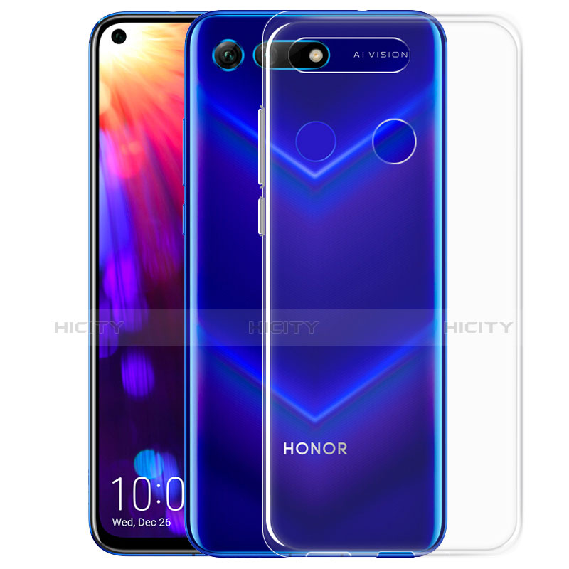 Huawei Honor V20用極薄ソフトケース シリコンケース 耐衝撃 全面保護 クリア透明 T07 ファーウェイ クリア