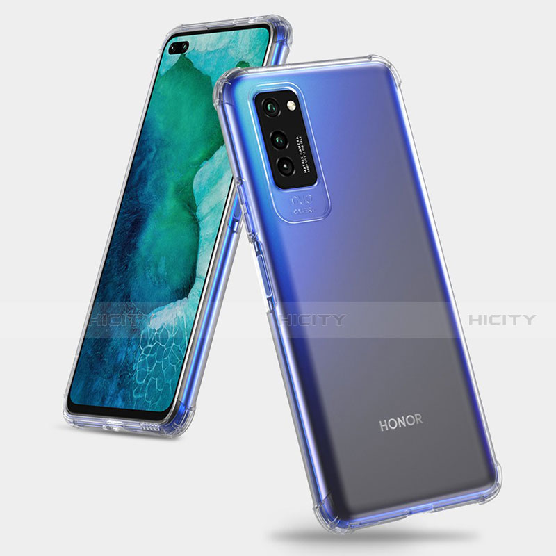 Huawei Honor V30 5G用極薄ソフトケース シリコンケース 耐衝撃 全面保護 クリア透明 K06 ファーウェイ クリア