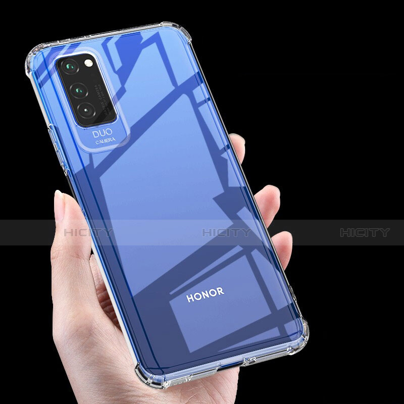 Huawei Honor V30 5G用極薄ソフトケース シリコンケース 耐衝撃 全面保護 クリア透明 K06 ファーウェイ クリア